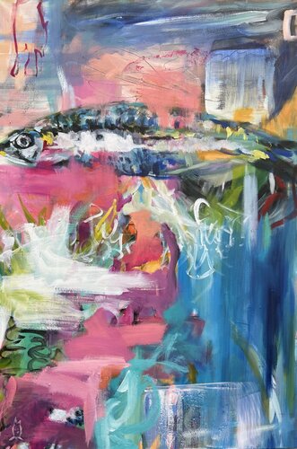Fiktive Welten unter Wasser - 3 by Anjuta Schneider, Painting for Sale on Select