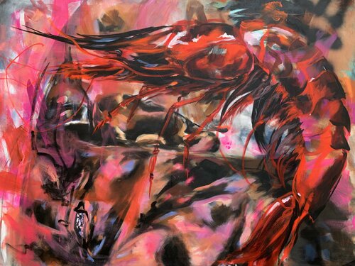Gamba Carabiniera - My idea of the world under water by Anjuta Schneider, Painting for Sale on Select