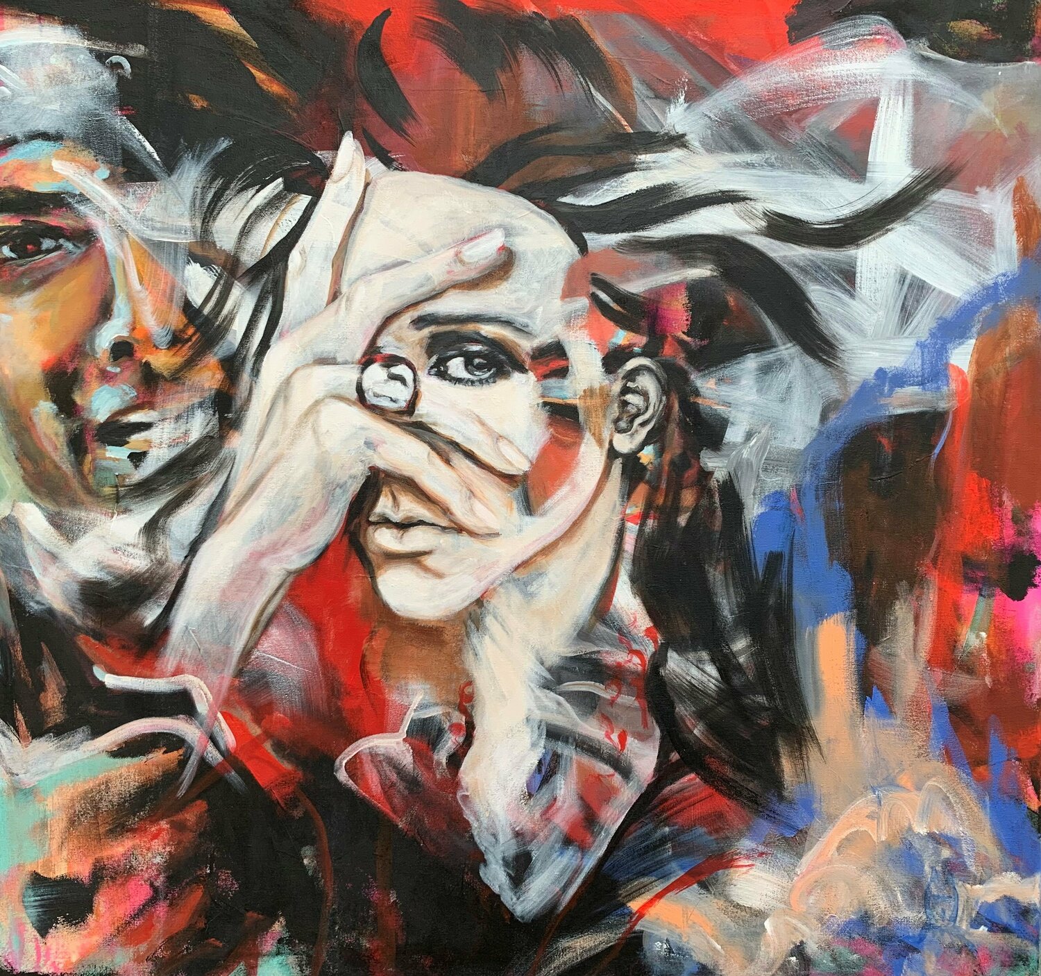 Interrupt this! Anjuta Schneider Original painting for sale