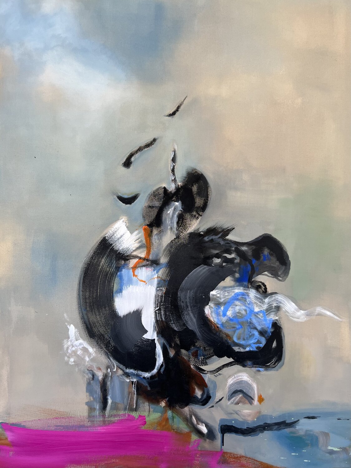 Moving forward Anjuta Schneider Original painting for sale