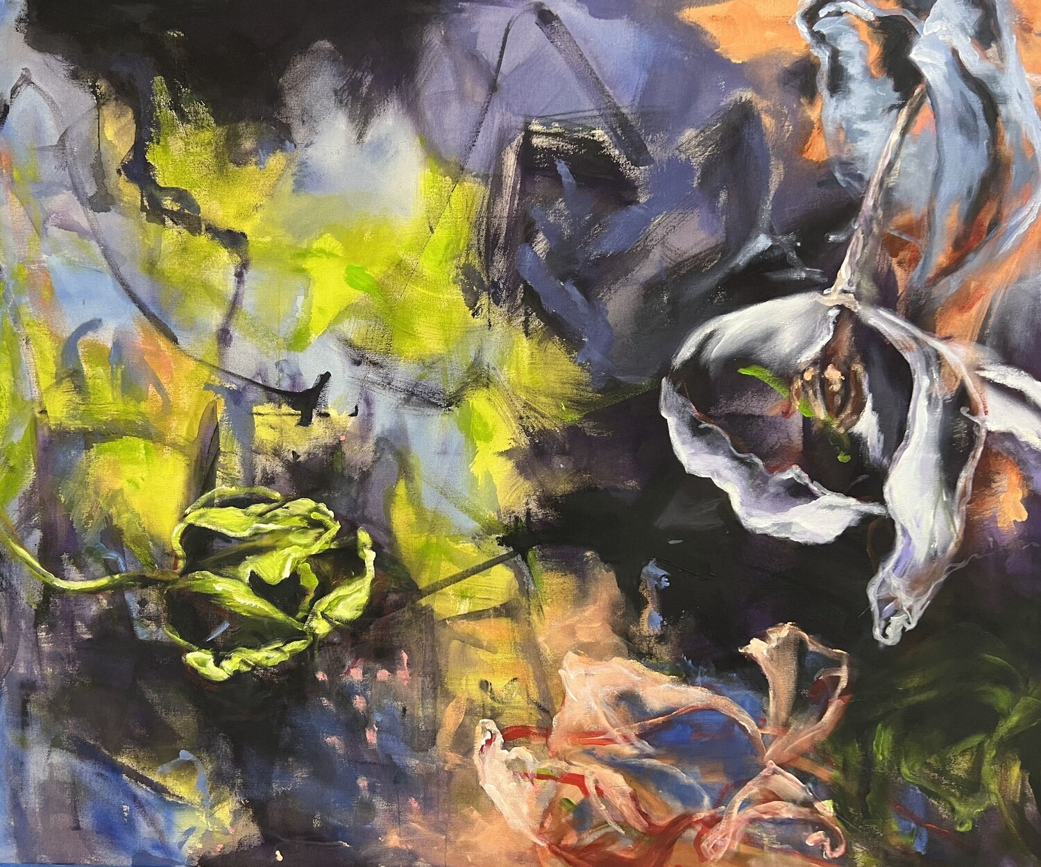 Cycle of life - Tension Anjuta Schneider Original painting for sale