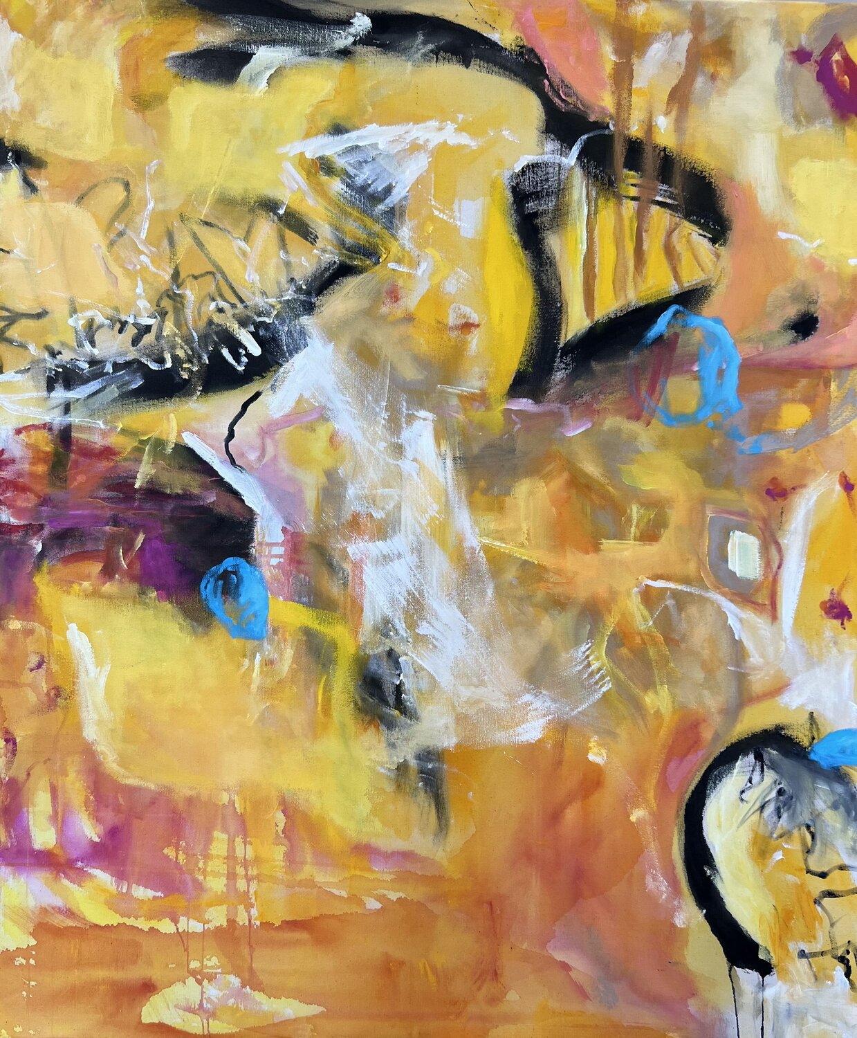 Summer vibes Anjuta Schneider Original painting for sale