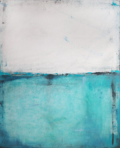 Azure and White III by Maja Gajewska, Painting for Sale on Select