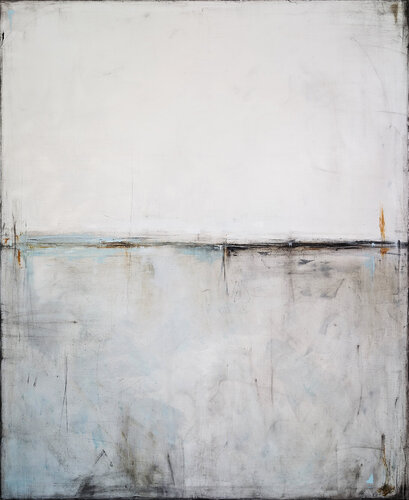 Taupe and Blue III by Maja Gajewska, Painting for Sale on Select