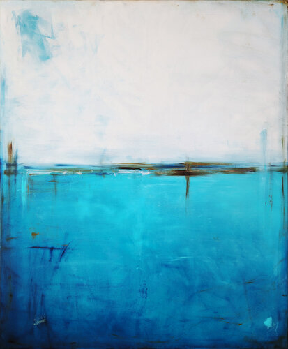 Cobalt and White I by Maja Gajewska, Painting for Sale on Select
