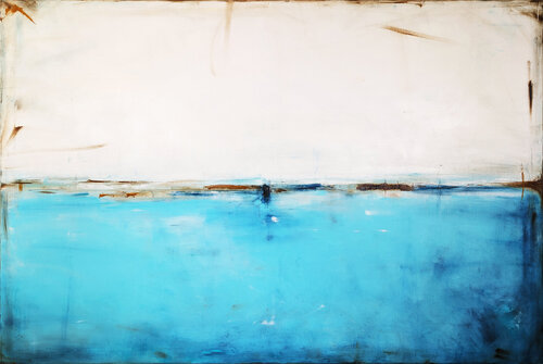 Azure and Turquoise I by Maja Gajewska, Painting for Sale on Select