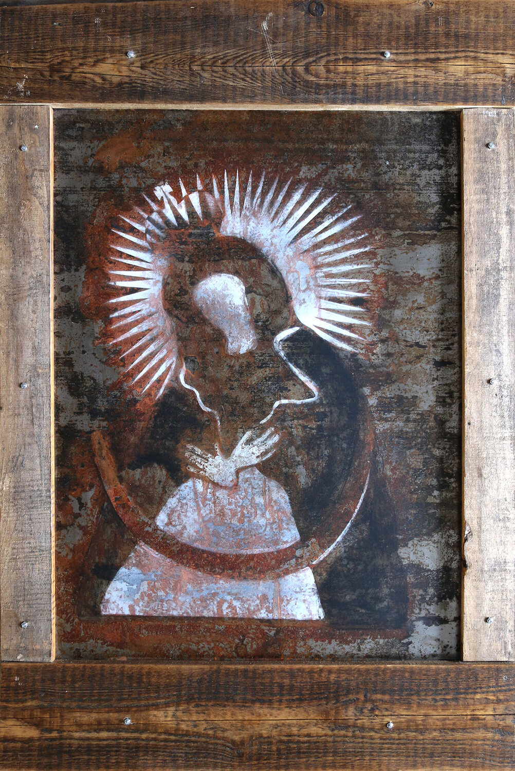 Modern Icon IV Maja Gajewska Original painting for sale