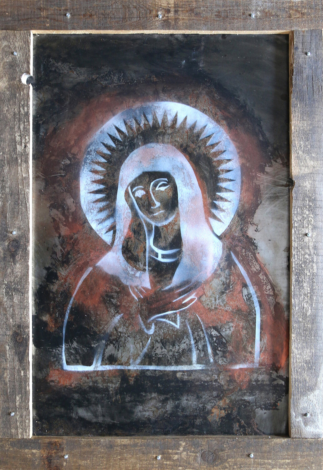 Modern Icon VII Maja Gajewska Original painting for sale