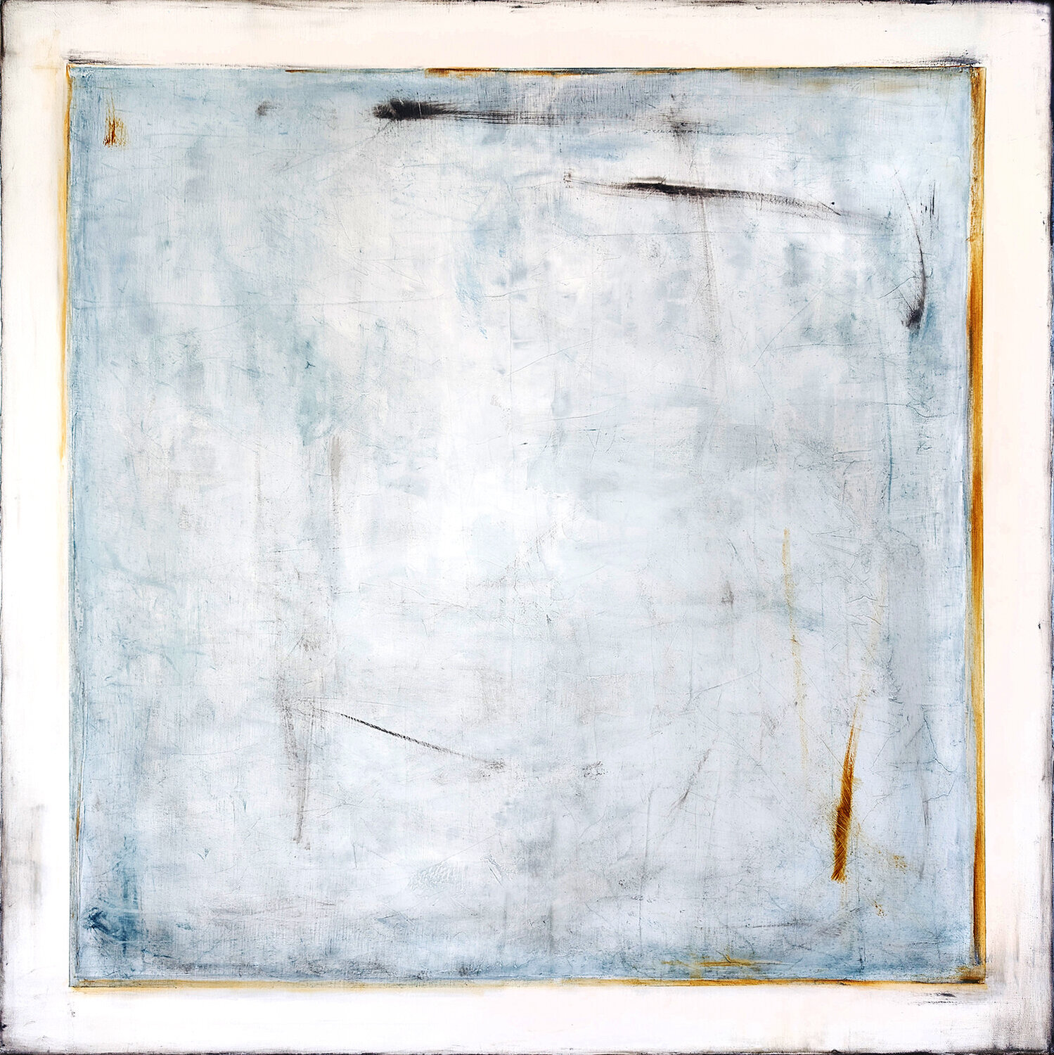 Blue and Sienna VII Maja Gajewska Original painting for sale
