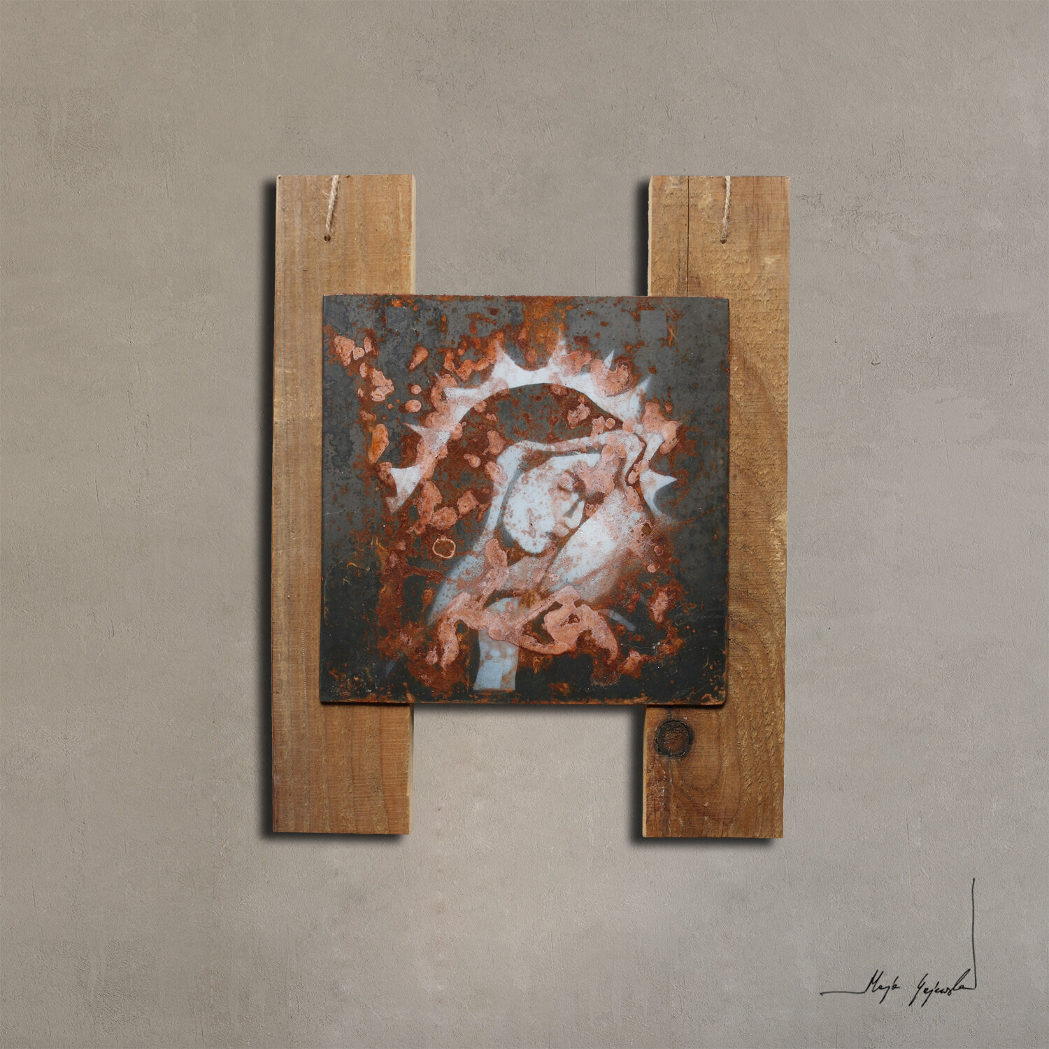 Modern Icon XVIII Maja Gajewska Original painting for sale