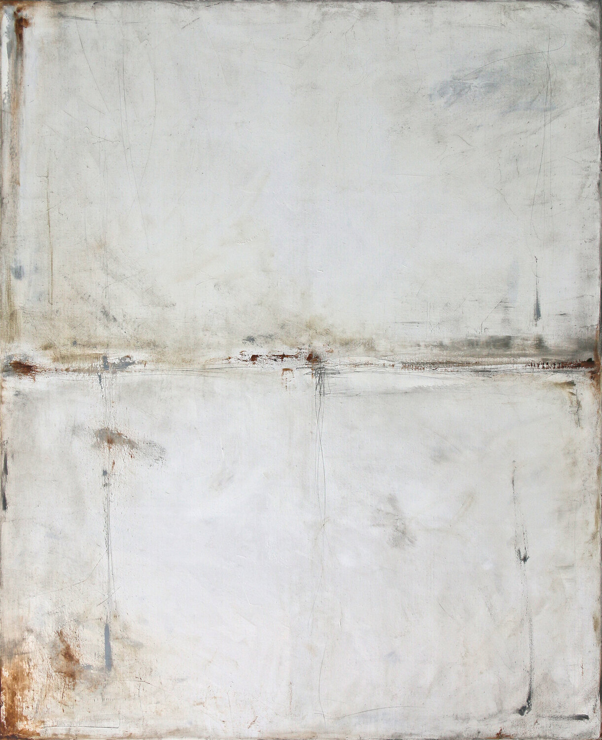 White and beige II Maja Gajewska Original painting for sale