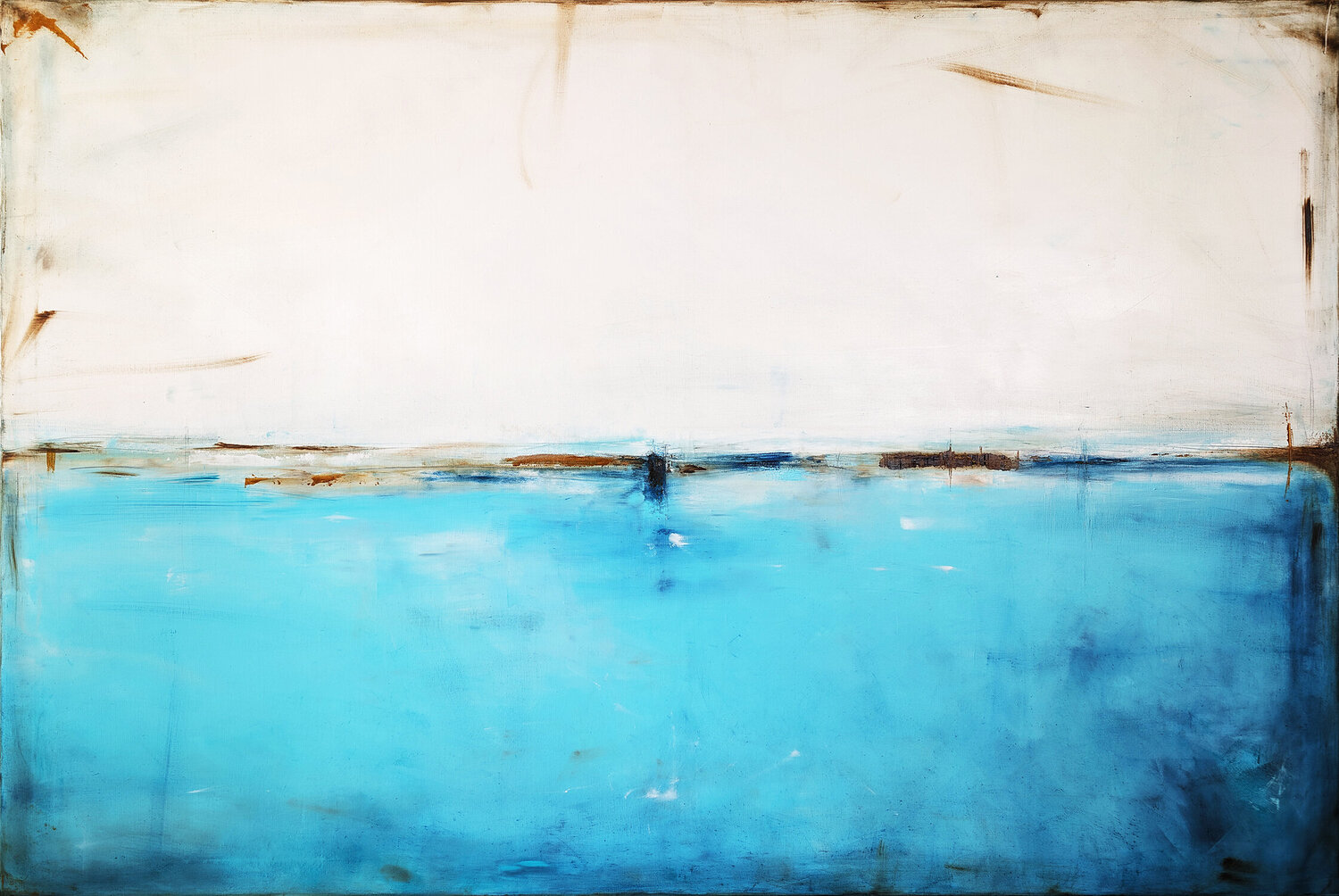 Azure and Turquoise I Maja Gajewska Original painting for sale