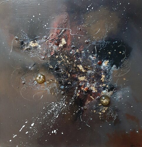 Éruption by Frédérique Chabin-Rivière, Painting for Sale on Select