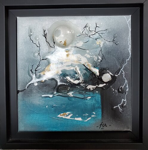 Ice Blue two by Frédérique Chabin-Rivière, Painting for Sale on Select