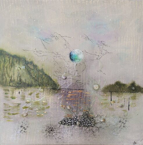 Chroniques de l'eau by Frédérique Chabin-Rivière, Painting for Sale on Select