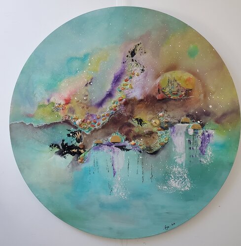 Oracle by Frédérique Chabin-Rivière, Painting for Sale on Select