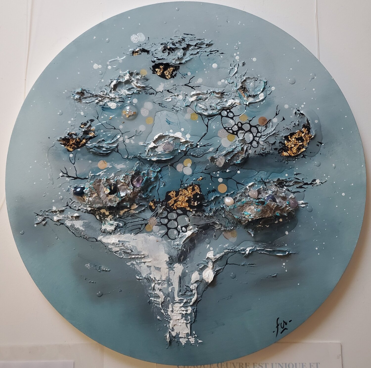 L'Arbre des Éléments Frédérique Chabin-Rivière Original painting for sale