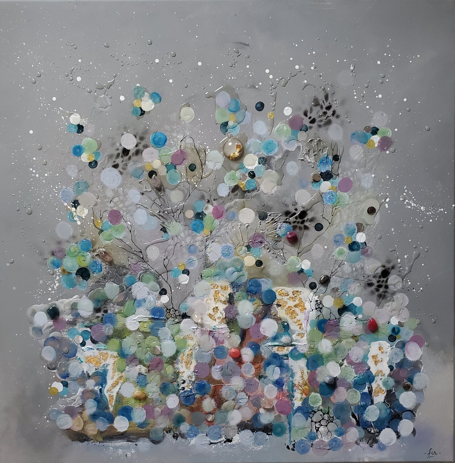 Reflets Frédérique Chabin-Rivière Original painting for sale