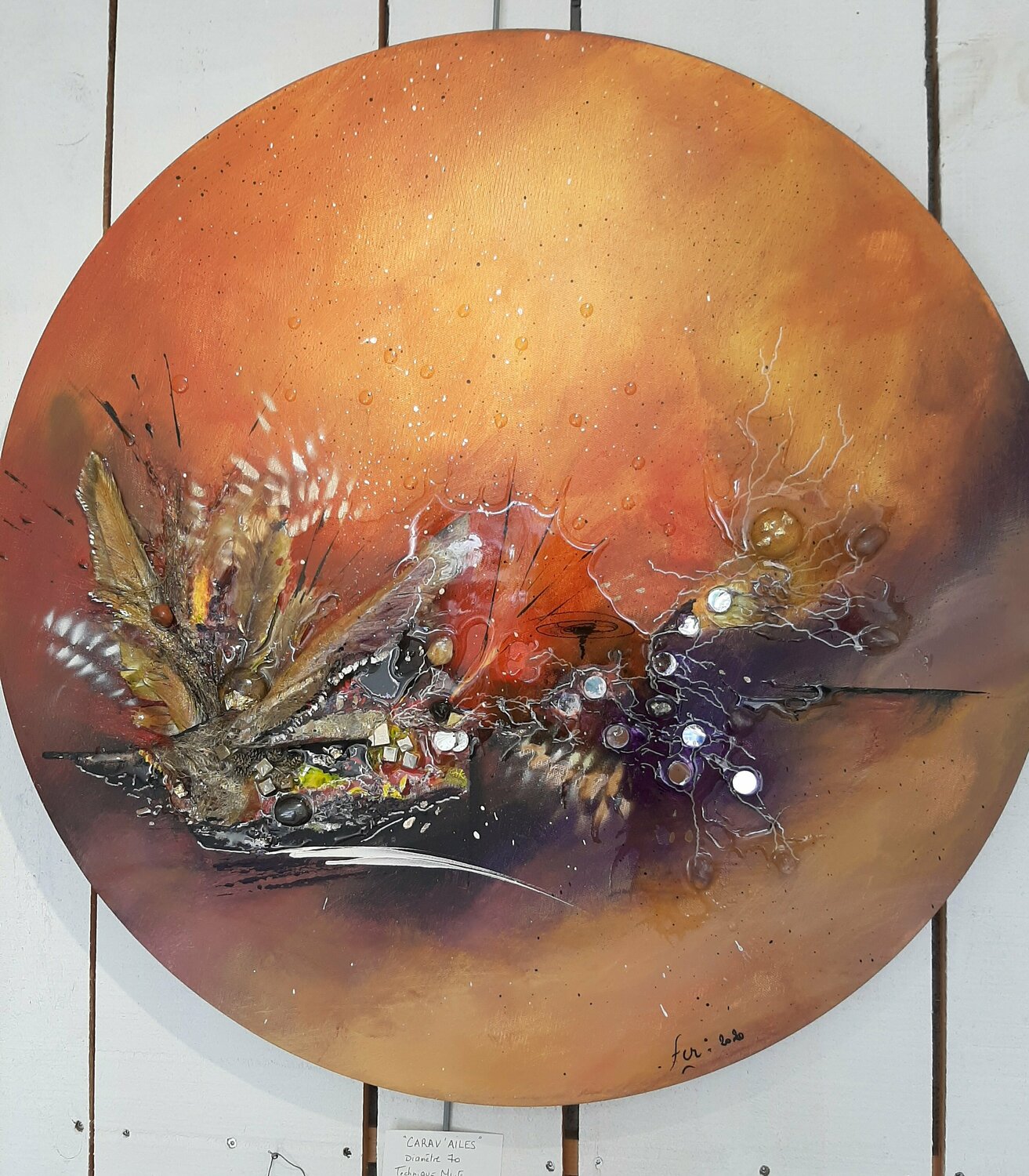 Carav'Ailes Frédérique Chabin-Rivière Original painting for sale
