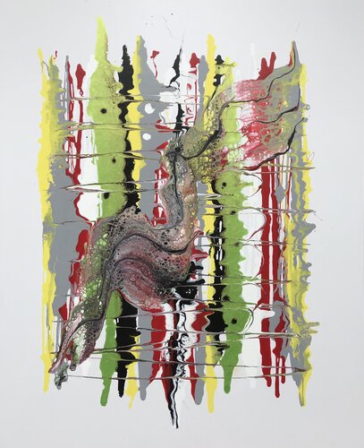 Court-circuit by Yves Thomas, Painting for Sale on Select