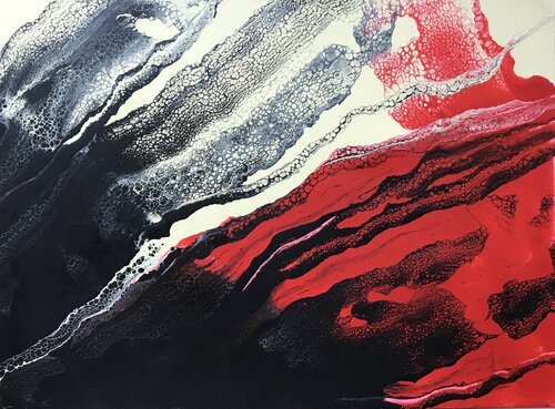 Éruption volcanique by Yves Thomas, Painting for Sale on Select