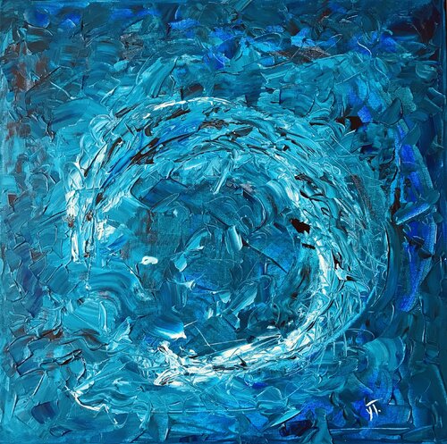 Dans les grands fonds marins.... by Yves Thomas, Painting for Sale on Select