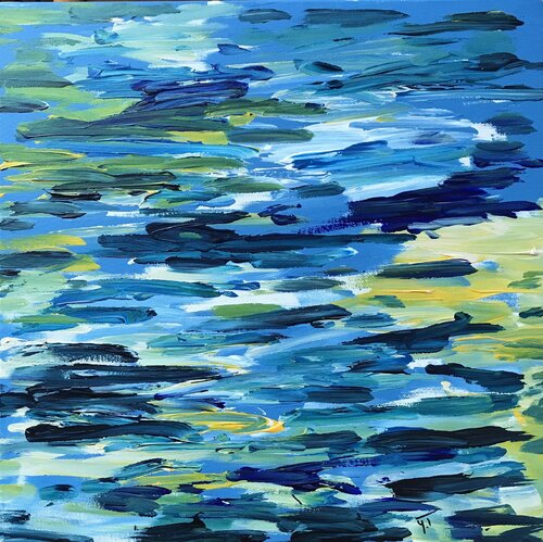 Histoire d'Eau by Yves Thomas, Painting for Sale on Select