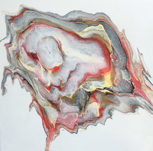 Volcan by Yves Thomas, Painting for Sale on Select
