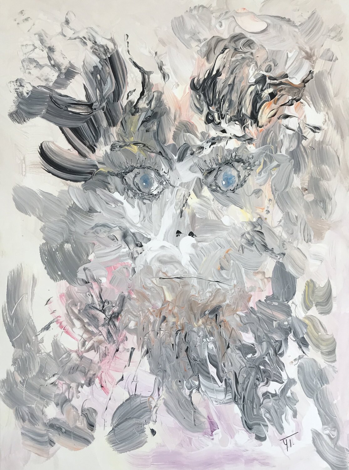 La planète des singes / Monkey,s planet Yves Thomas Original painting for sale