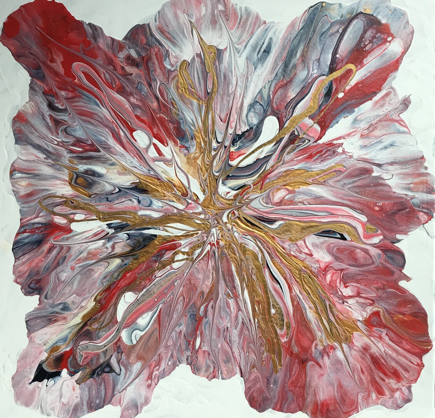Fleur du Soleil / Sun Flower Yves Thomas Original painting for sale