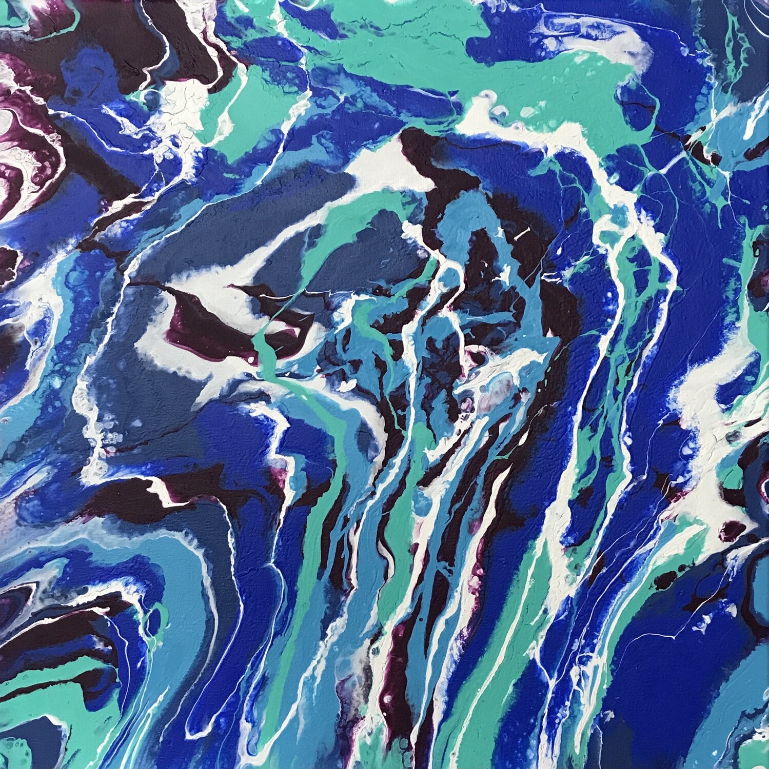Au fil de l'eau.../ The river... Yves Thomas Original painting for sale