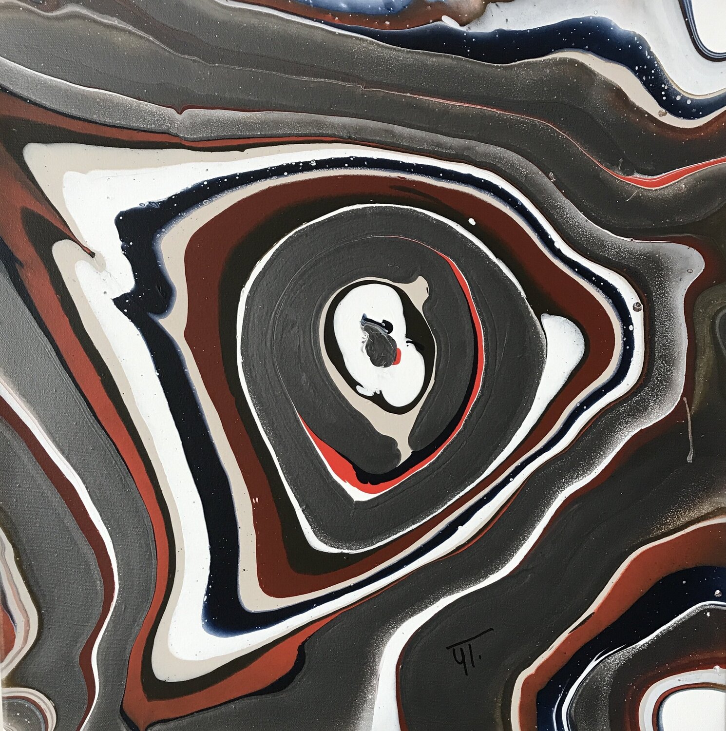 Le petit poisson argenté51 Yves Thomas Original painting for sale