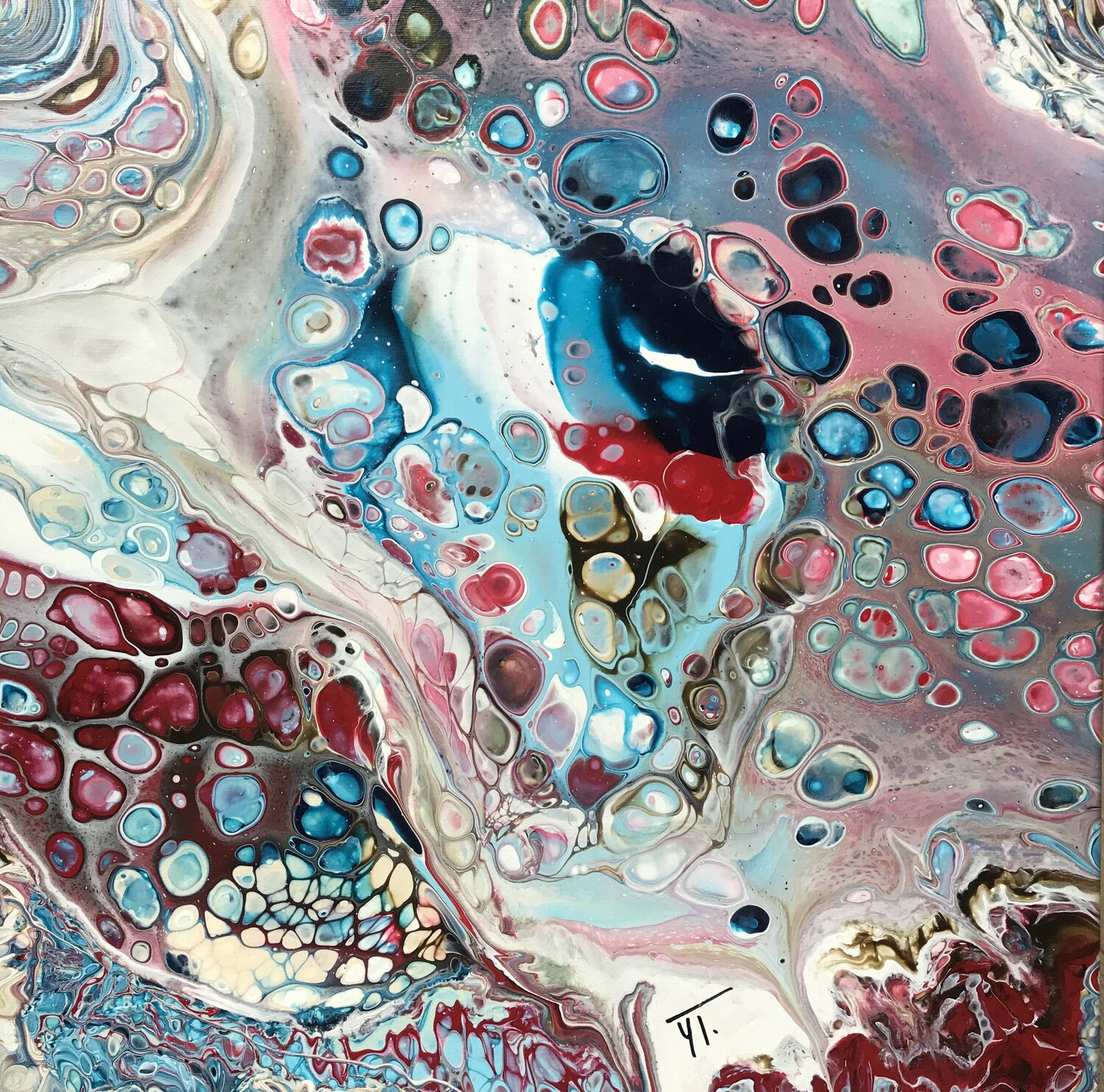 La rivière de diamants Yves Thomas Original painting for sale