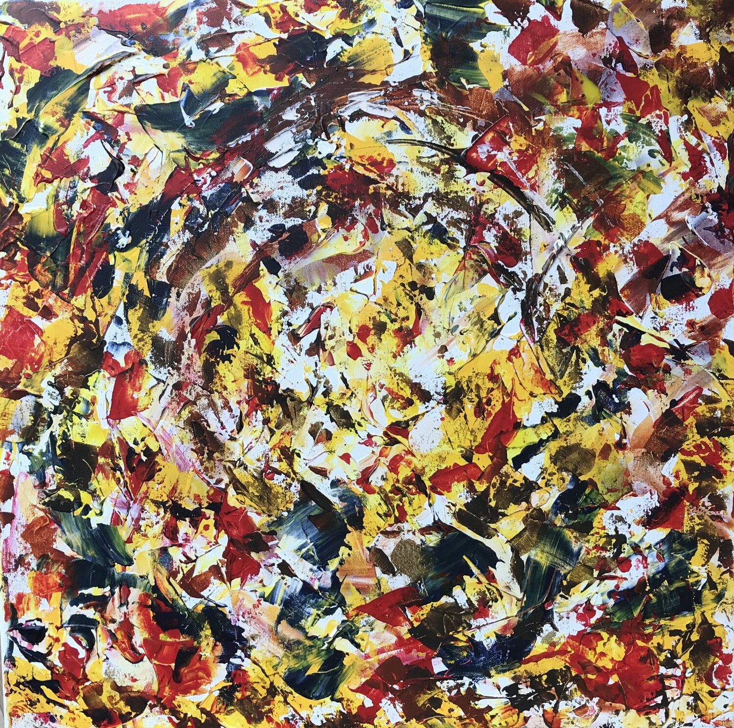 Danse frénétique Yves Thomas Original painting for sale