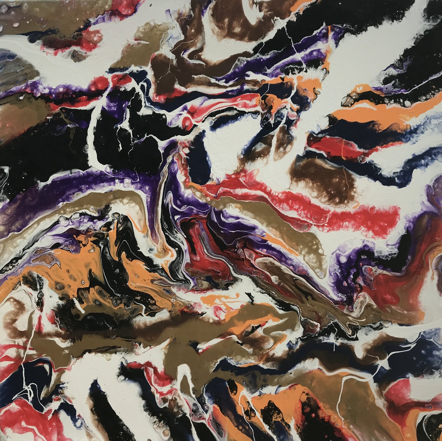 Farandole Yves Thomas Original painting for sale