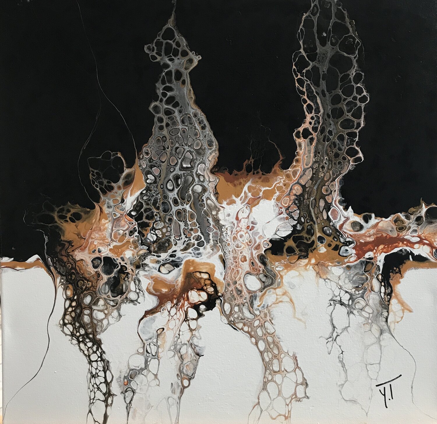 Les racines du ciel Yves Thomas Original painting for sale