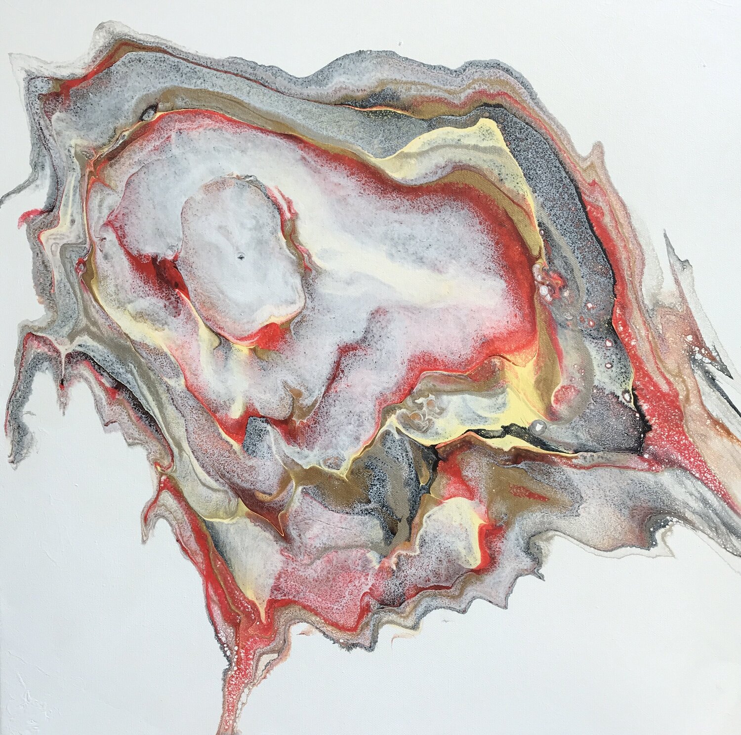 Volcan Yves Thomas Original painting for sale