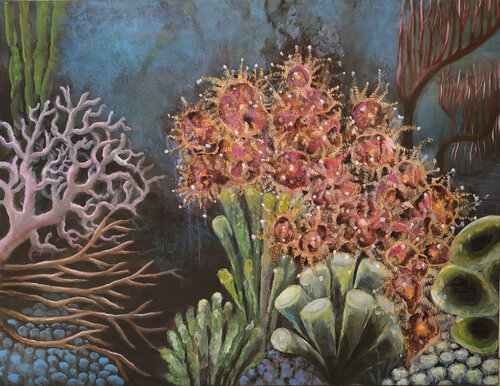 Flores de mar by Valeria Pesce, Painting for Sale on Select