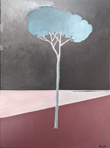 Pinus Pinea, le solitaire by Benoît Guérin, Painting for Sale on Select
