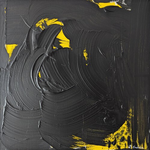 Yellow Butterfly by Benoît Guérin, Painting for Sale on Select