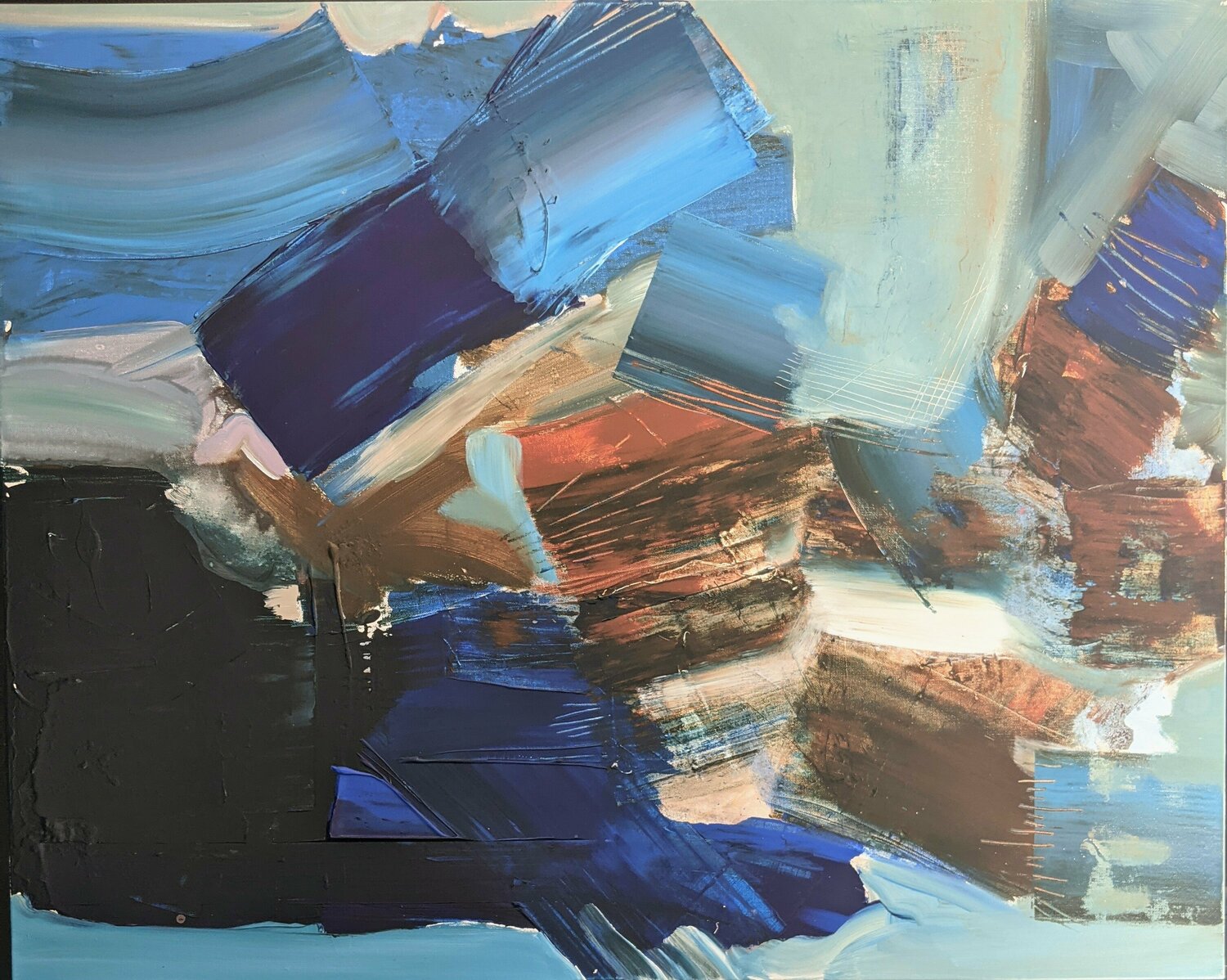 Entre terre et mer Benoît Guérin Original painting for sale