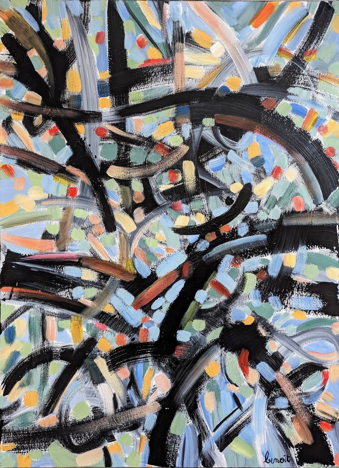 Éloge de l'arbre Benoît Guérin Original painting for sale