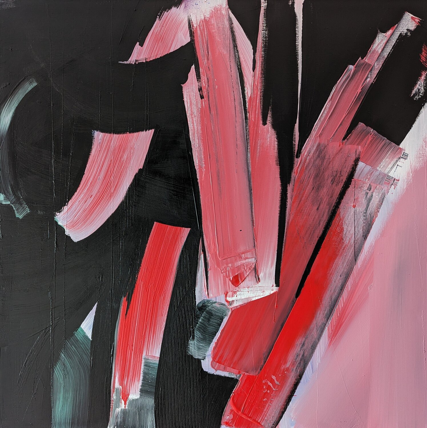 Composition abstraite n°46 Benoît Guérin Original painting for sale