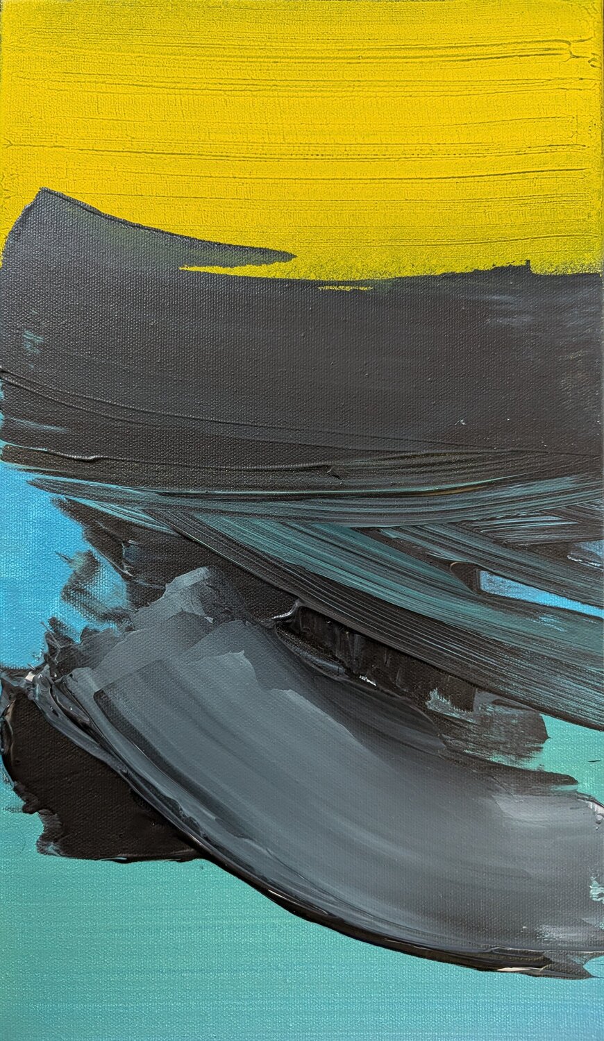 Les roches noires, Fuerteventura Benoît Guérin Original painting for sale