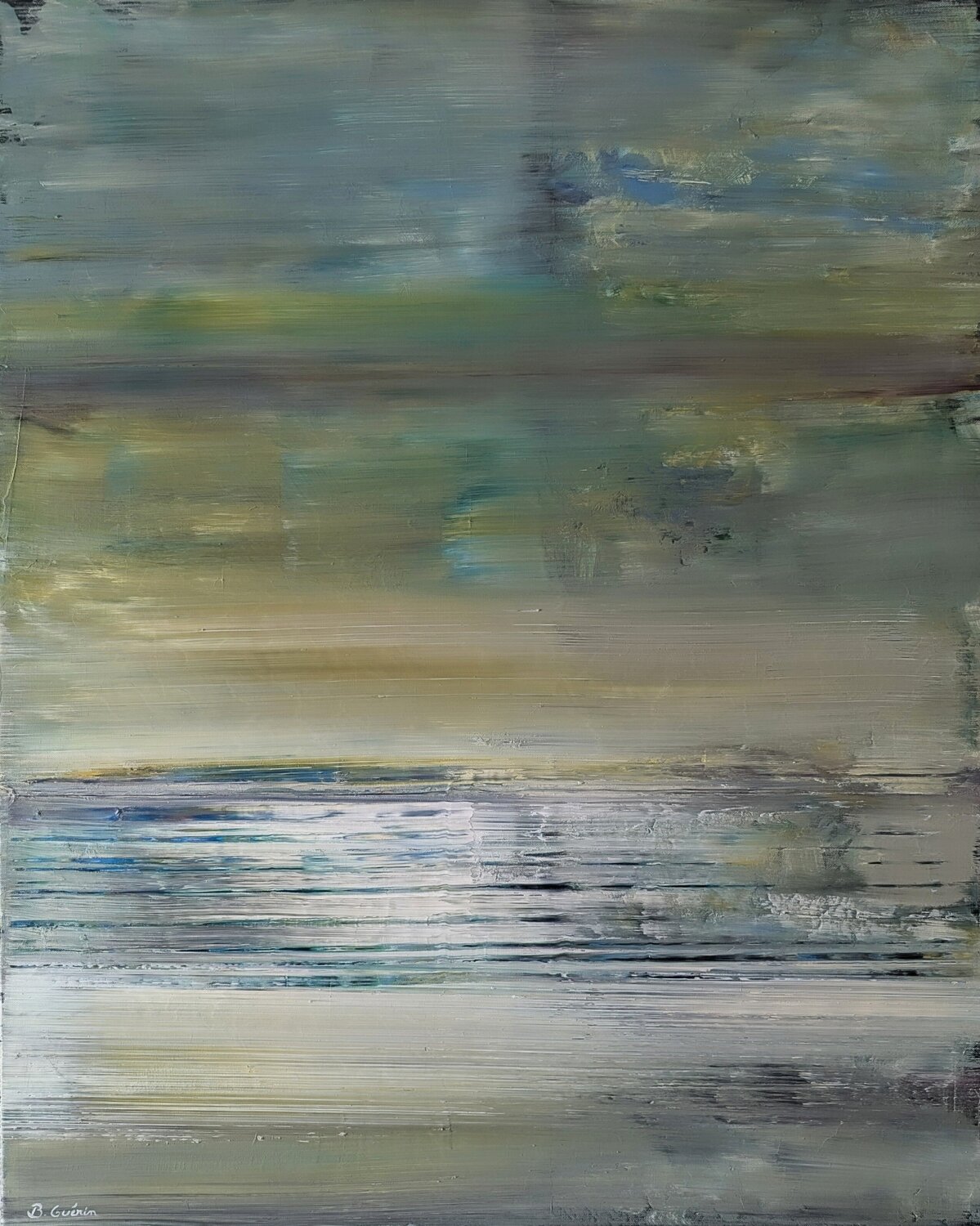 Mémoire d'un rivage Benoît Guérin Original painting for sale