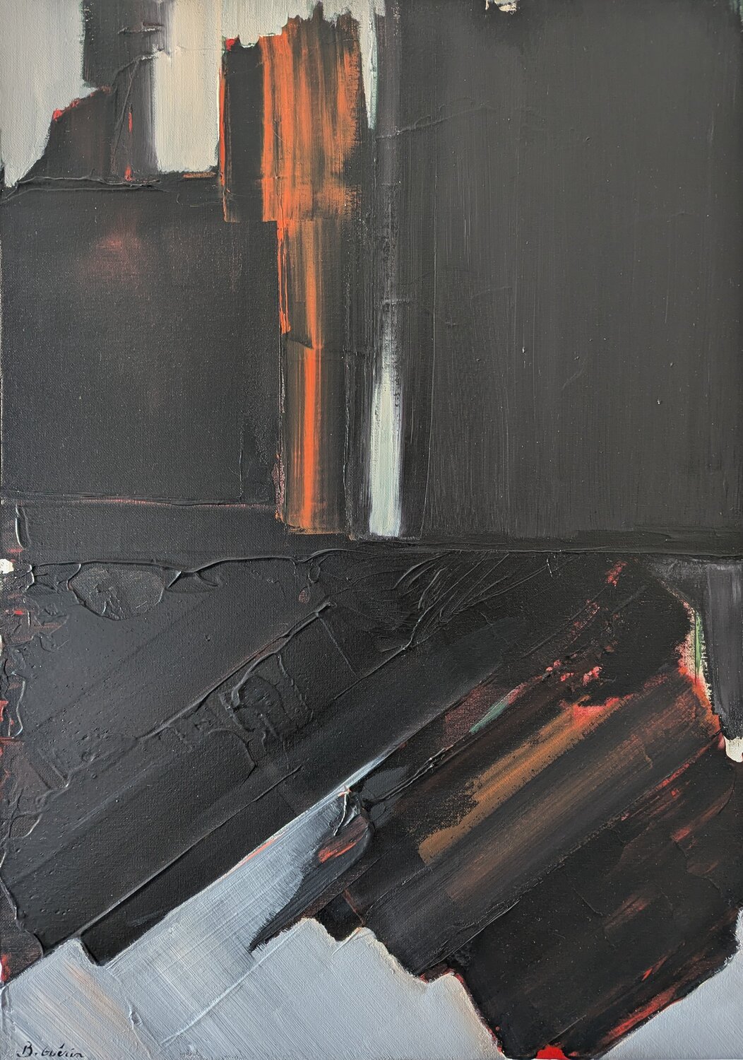 Ombres Urbaines Benoît Guérin Original painting for sale
