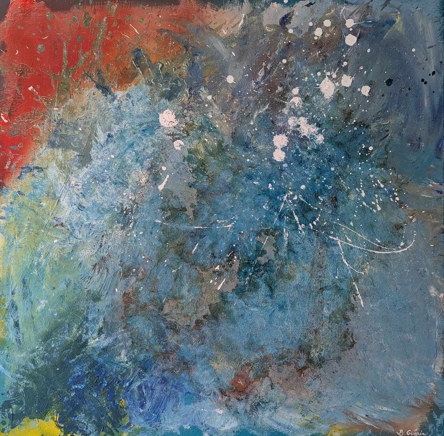 Parenthèse colorée Benoît Guérin Original painting for sale