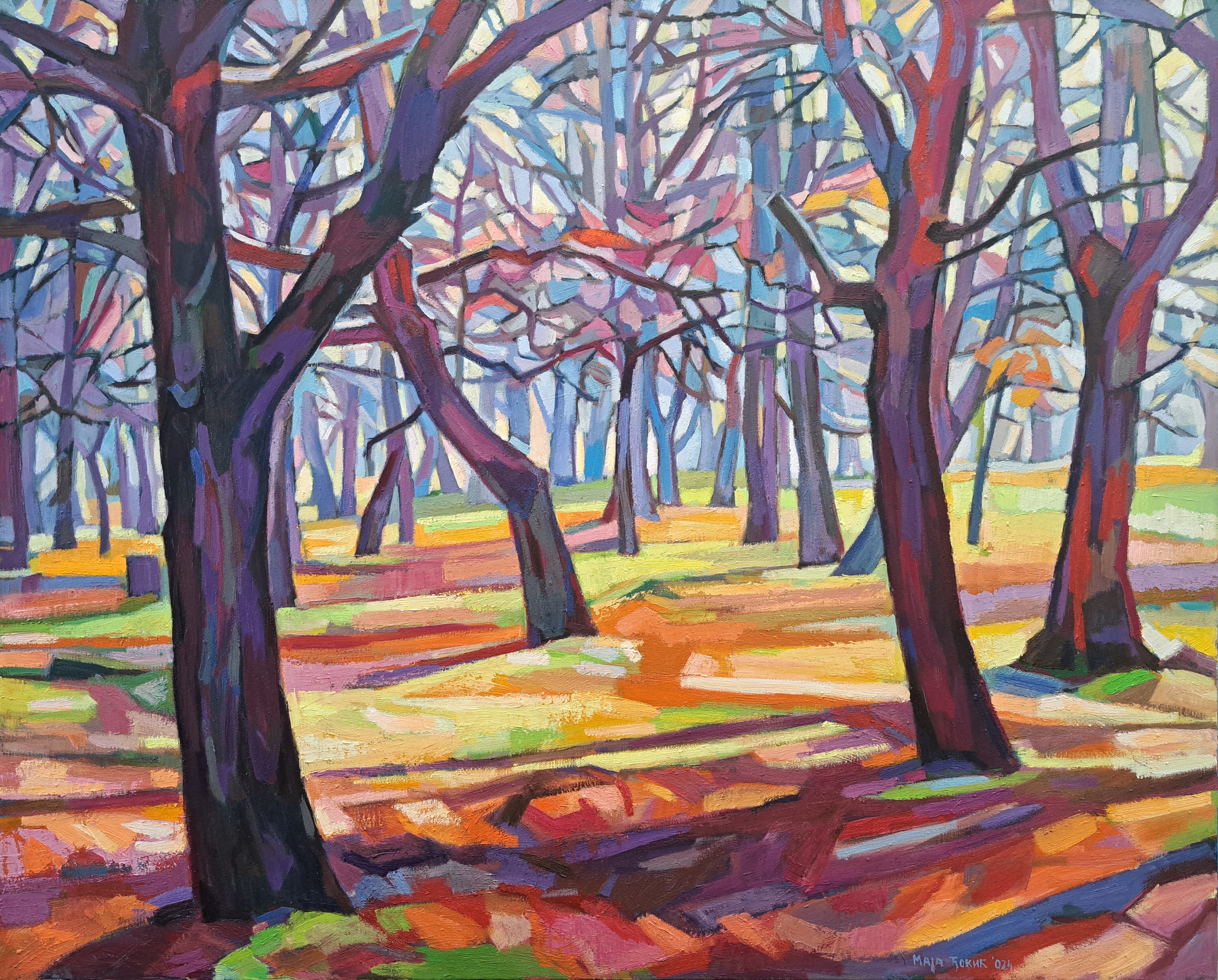 Morning in the sleeping forest