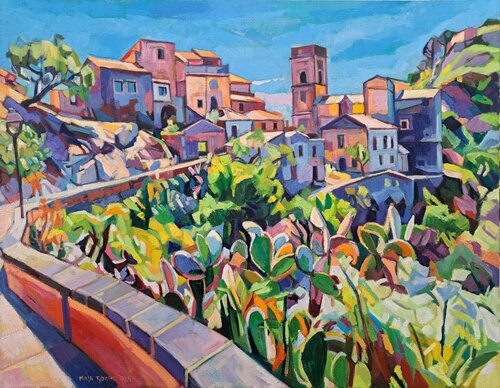 Savoca, Sicily by Maja Đokić Mihajlović, Painting for Sale on Select