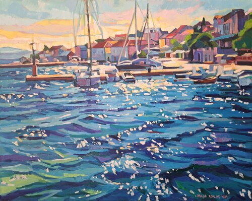 Reflections of the sun by Maja Đokić Mihajlović, Painting for Sale on Select